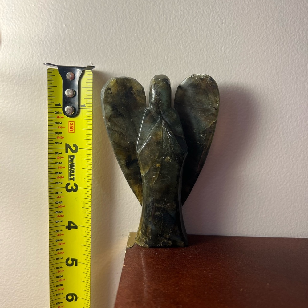 Labradorite Angel Crystal Carving